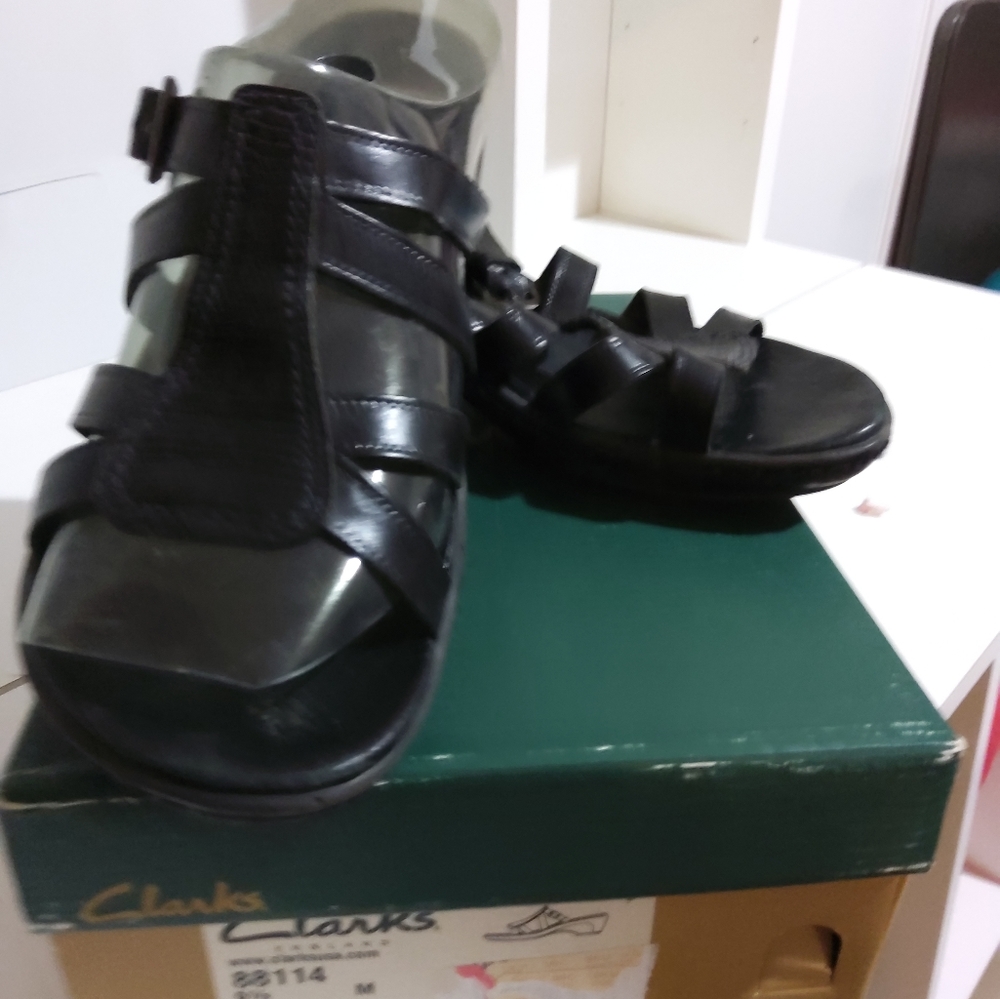 🌷CLARKS STEFFI BLACK 9 1/2 M - Picture 3 of 6